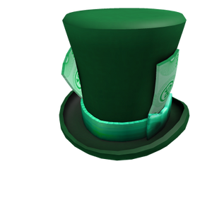 Green ROBUX Top Hat